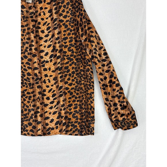 Martinique Leopard Print Long Sleeve Blouse Womens Sz 12 Animal‎ Print 40 bust - Picture 3 of 9